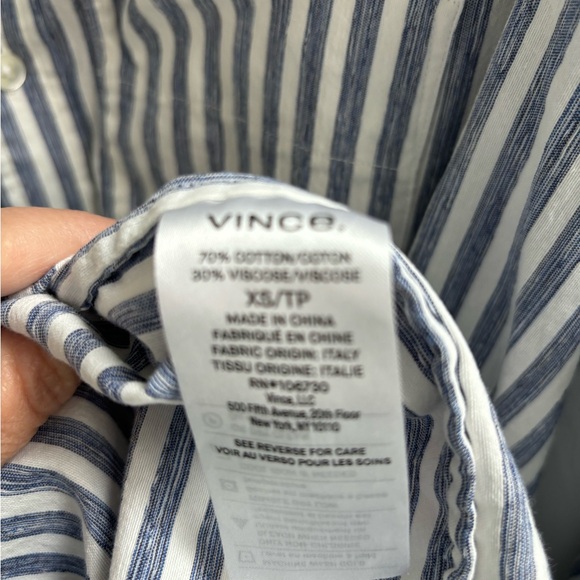 Vince Women’s Striped Shirt Dress Size XS - Picture 5 of 5